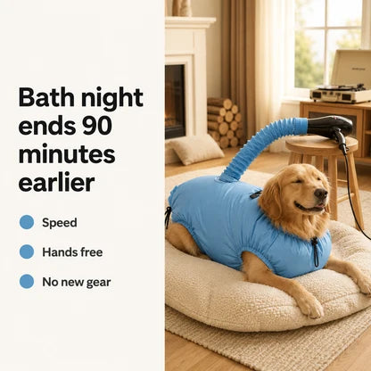 Drying Bag – Quick Dry Pet Hair Drying Suit for Small, Medium & Large Dogs and Cats