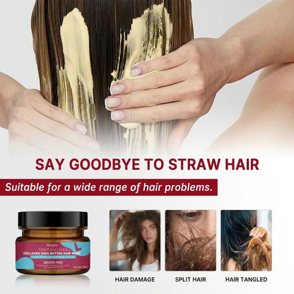 Collagen Shea Butter Hair Mask Deep Repair for Dry and Damaged Hair All Hair Types