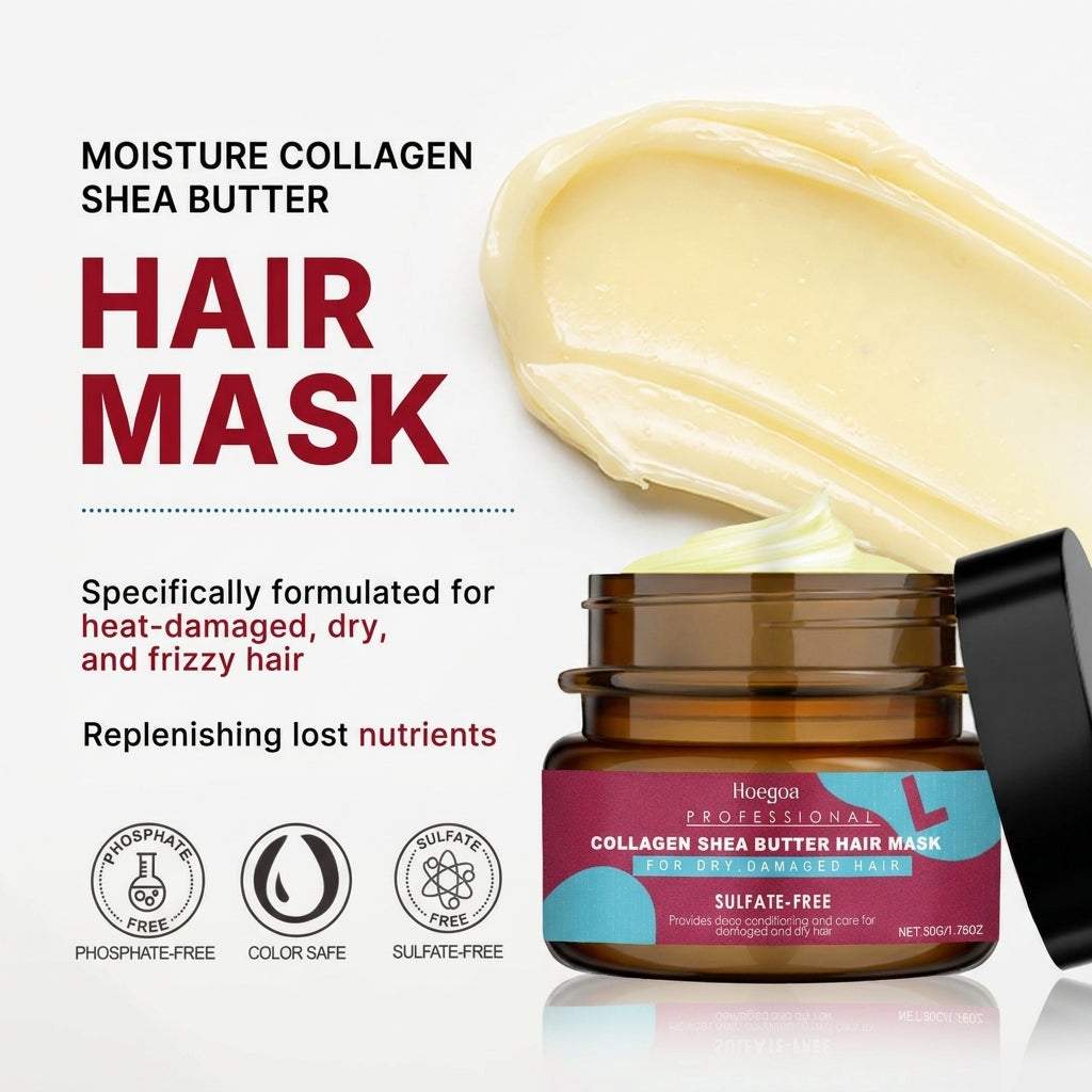 Collagen Shea Butter Hair Mask Deep Repair for Dry and Damaged Hair All Hair Types