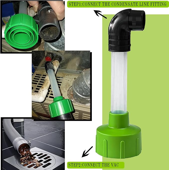 Drain Tool AC Drain Line Unclogger Vacuum Attachment