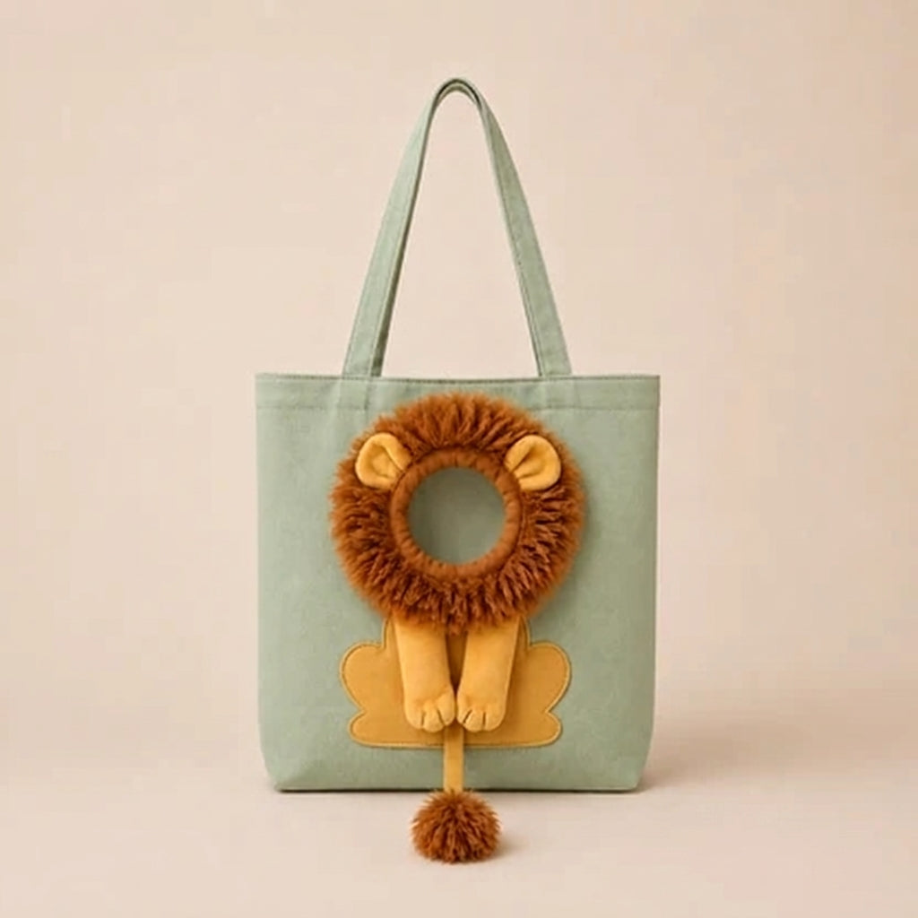 Lion Shaped Cat Carrier Bag