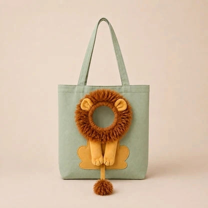 Lion Shaped Cat Carrier Bag